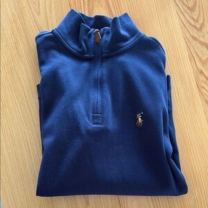 Polo by Ralph Lauren Men's Blue Zip-Up Sweater
